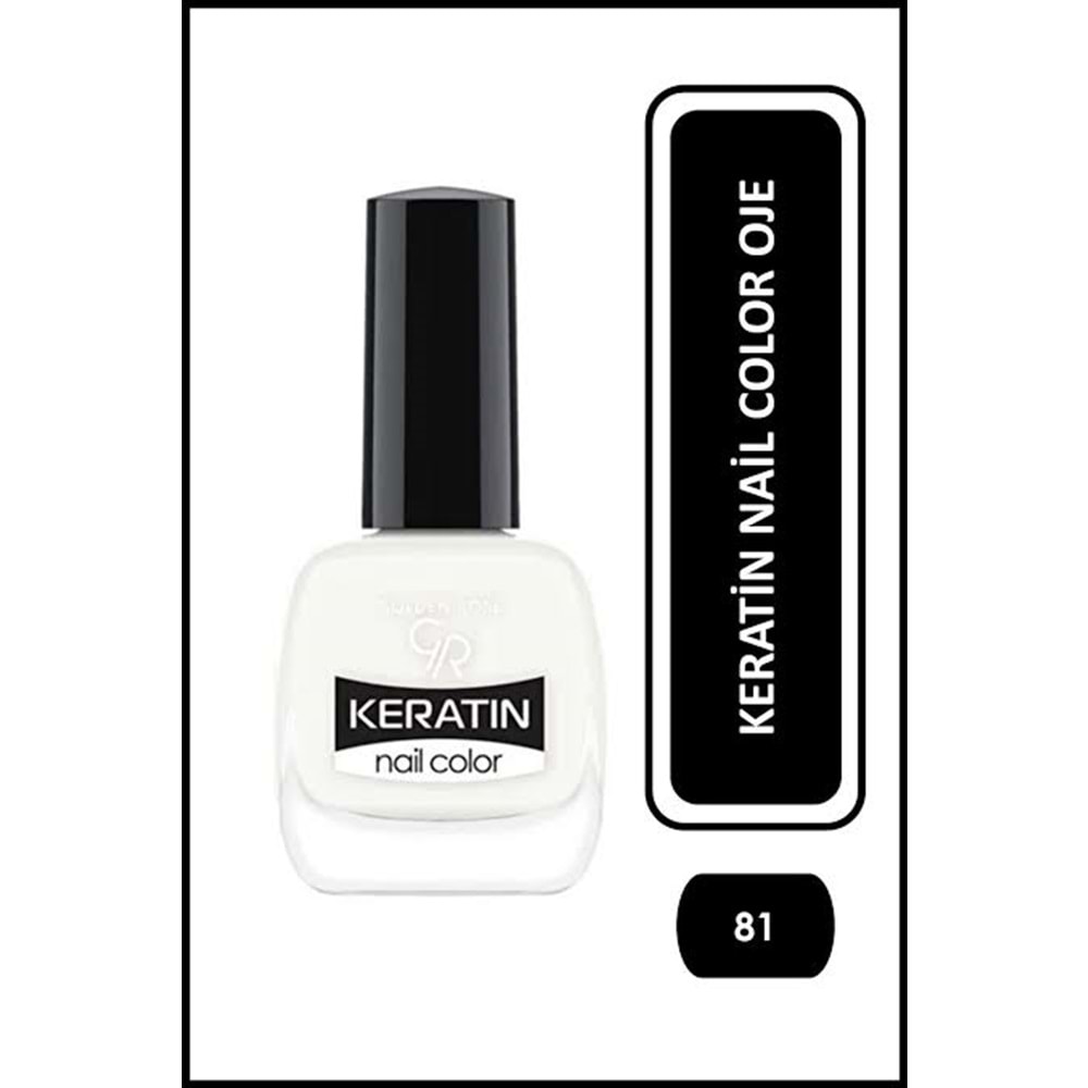 GOLDEN ROSE KERATIN NAIL COLOR 81