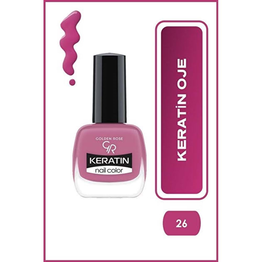 GOLDEN ROSE KERATIN NAIL COLOR 26