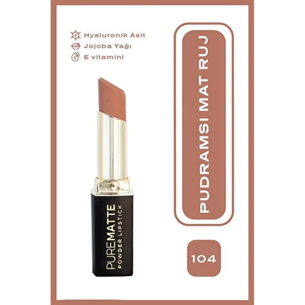 GOLDEN ROSE PURE MATTE POWDER LIPSTICK 104