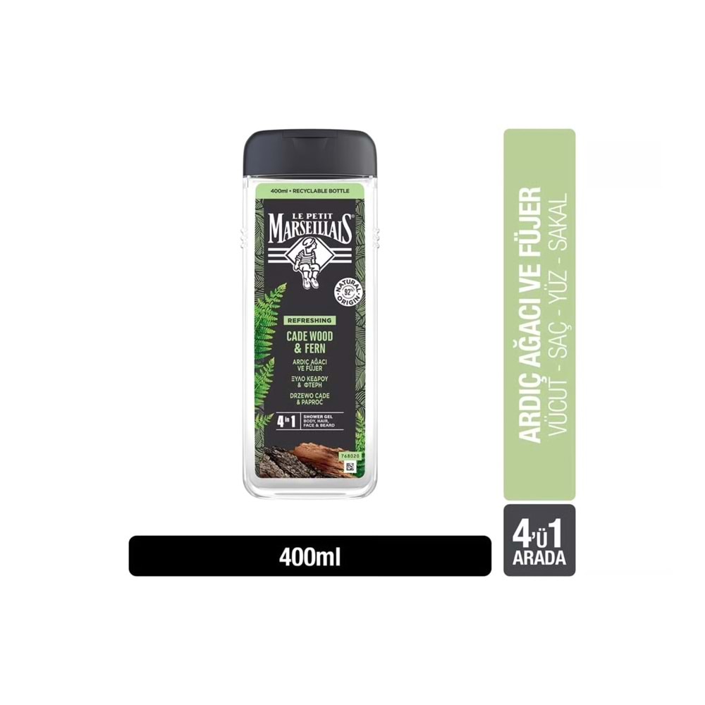 LE PETIT MARSEILLAIS ARDIÇ AĞACI VE FUJER DUŞ JELİ 400 ML