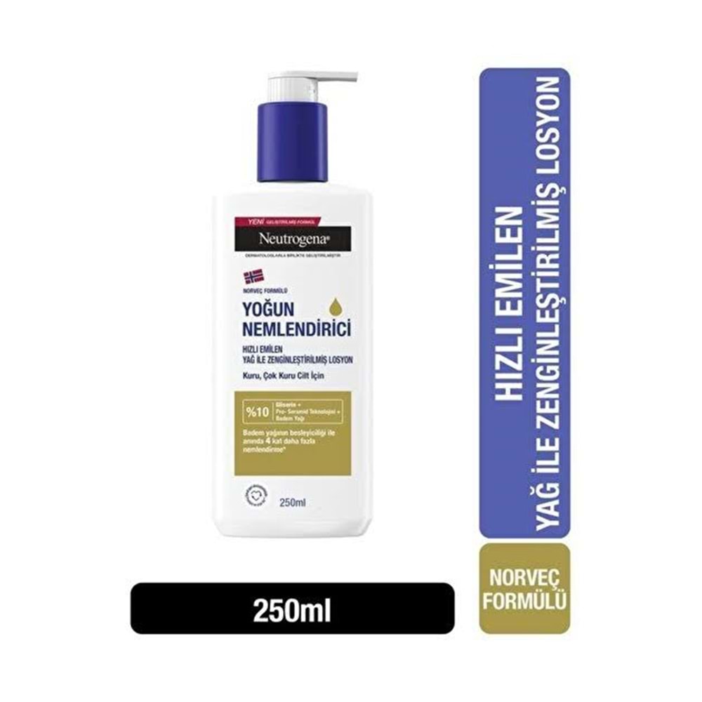 NEUTROGENA YAĞ İLE ZENGİNLEŞTİRİLMİŞ VÜCUT LOSYONU 250 ML