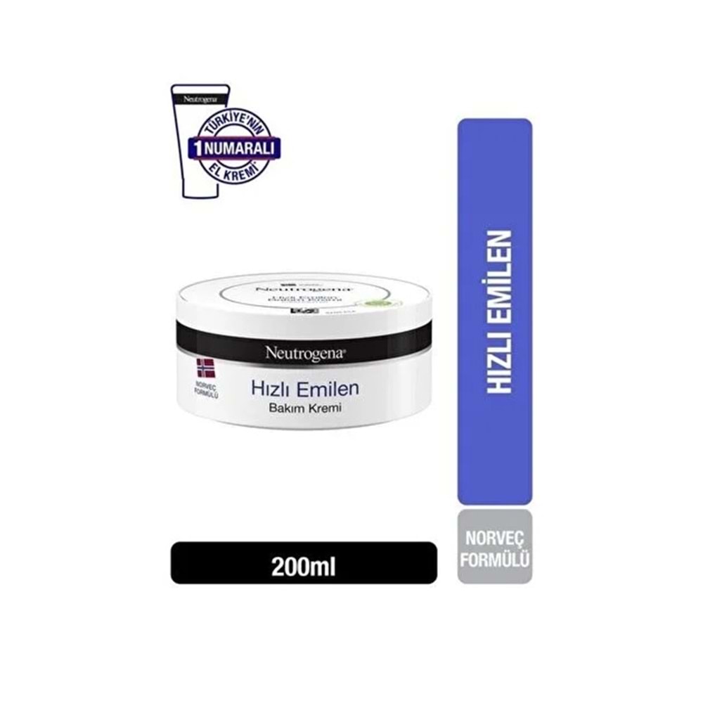 NEUTROGENA HIZLI EMİLEN KAVANOZ BAKIM KREMİ 200 ML