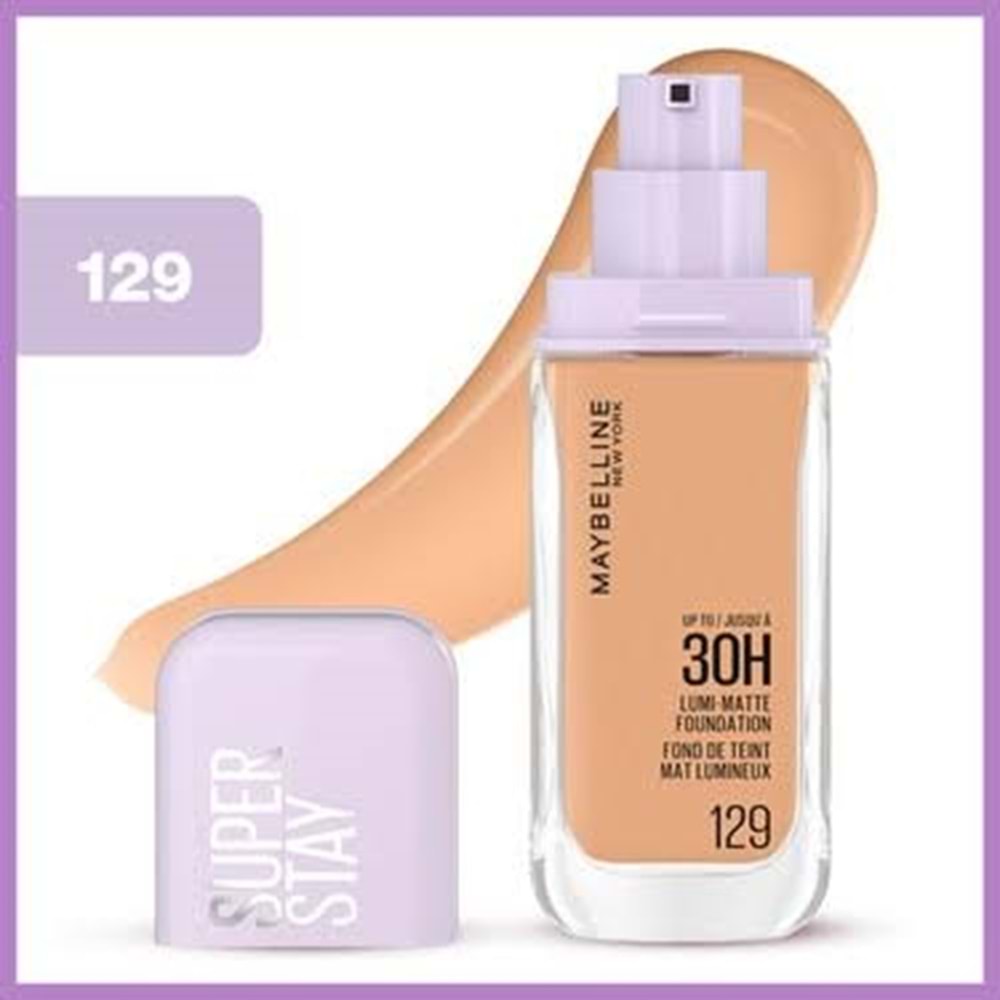 MYB SUPER STAY LUMI-MATTE FOUNDATION 129