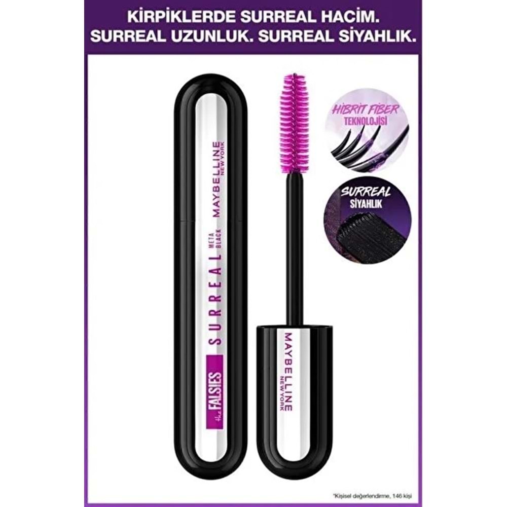 MYB FALSIE SURREAL MASCARA WATERPROFF 01 VERY BLACK