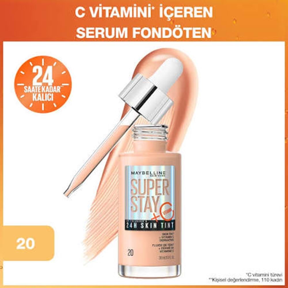 MYB SUPERSTAY SKIN TINT FOUNDATION 20