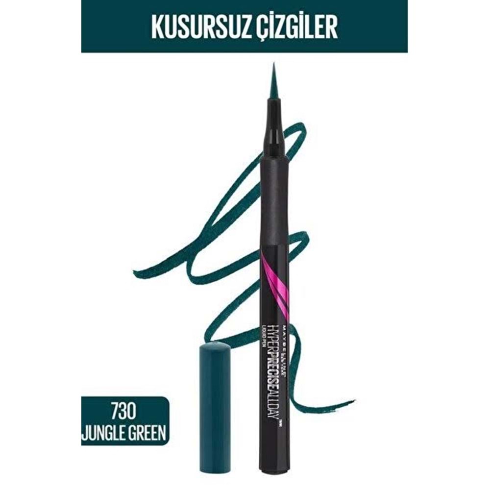 MYB HYPER PRICE ALL DAY LIQUID LINER 730 JUNGLE GREEN