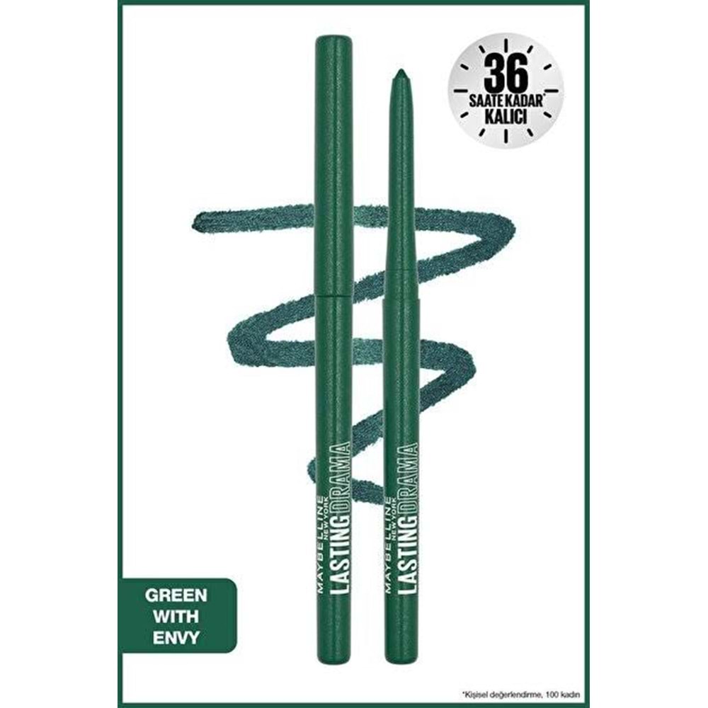 MYB LASTING DRAMA EYELINER 40 GREEN WITHENVY