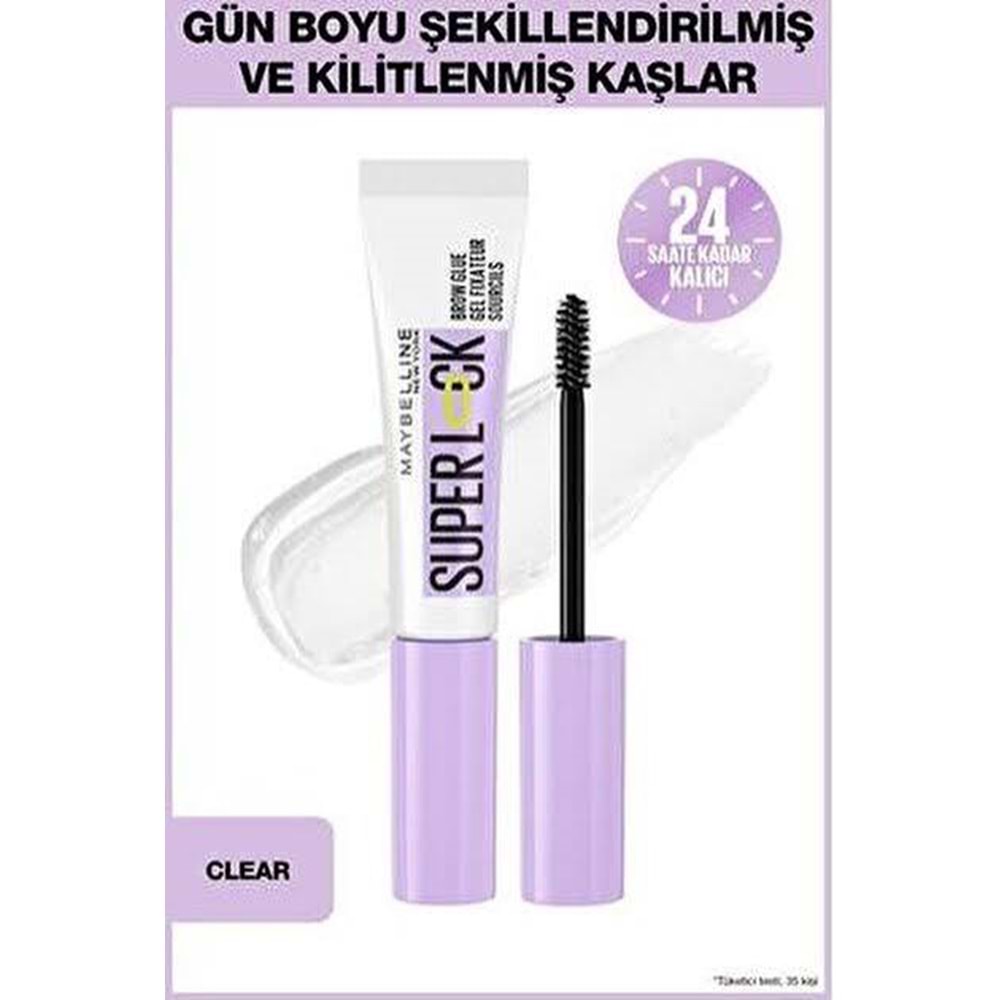 MYB SUPERLOCK KAŞ SABİTLEYİCİ ŞEFFAF JEL 000 CLEAR