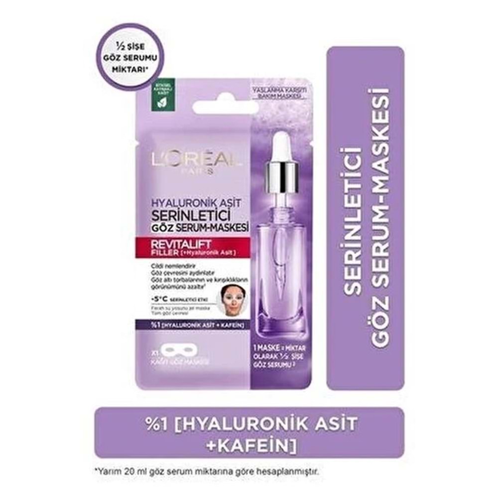 LOREAL SKIN REVITALIFT FILLER HYALURONİK ASİT YÜZ MASKESİ