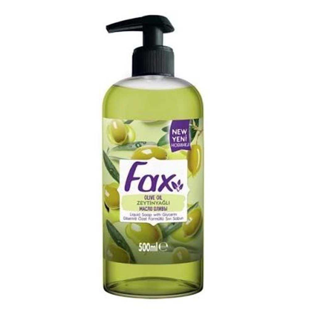 FAX ZEYTİNYAĞLI SIVI SABUN 500 ML