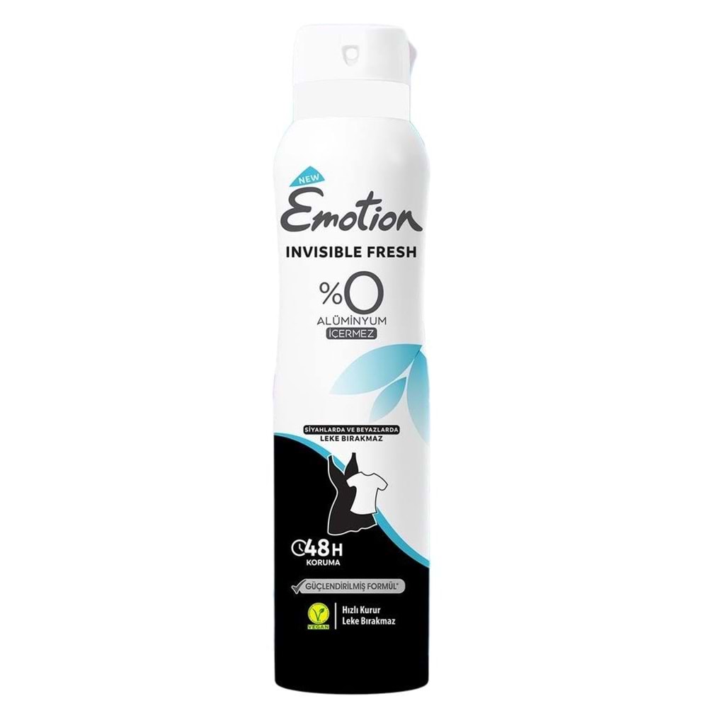 EMOTION INVISIBLE FRESH BLACK AND WHITE DEO 150 ML