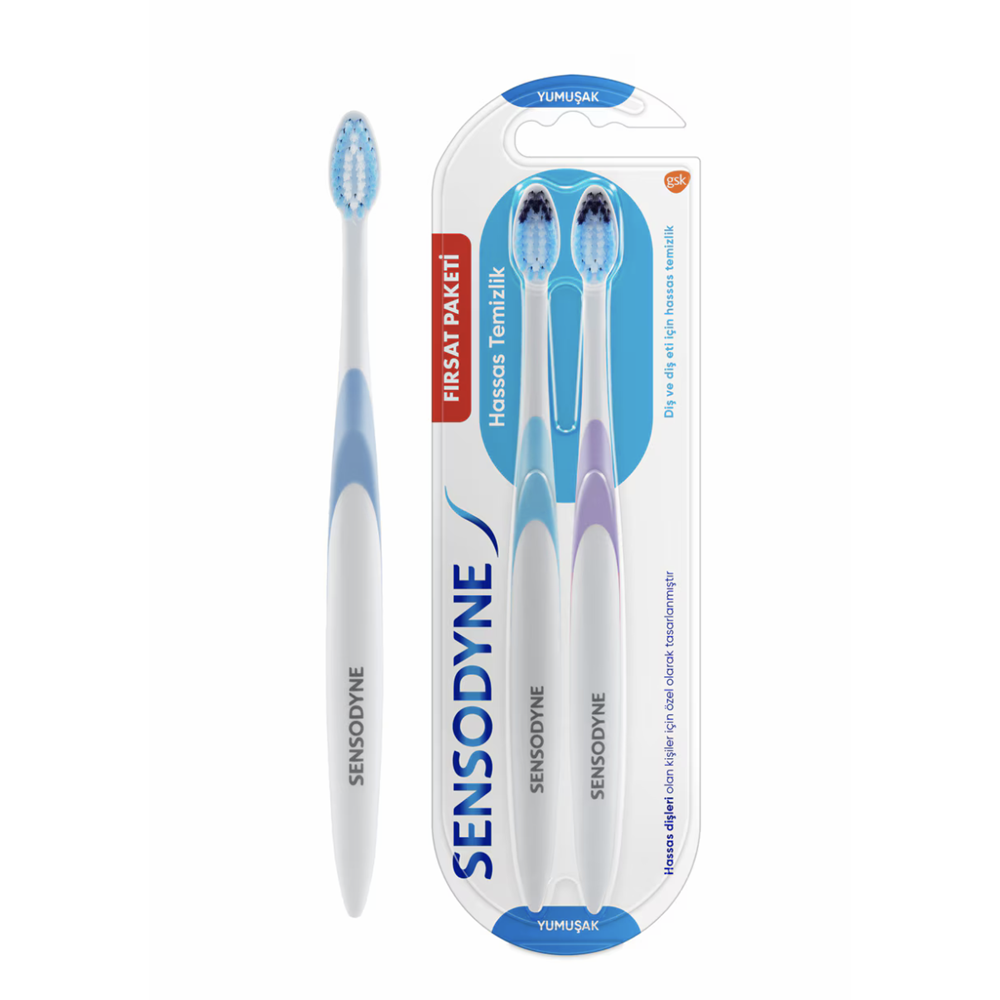 SENSODYNE HASSAS TEMİZLİK 1+1 YUMUŞAK DİŞ FIRÇASI