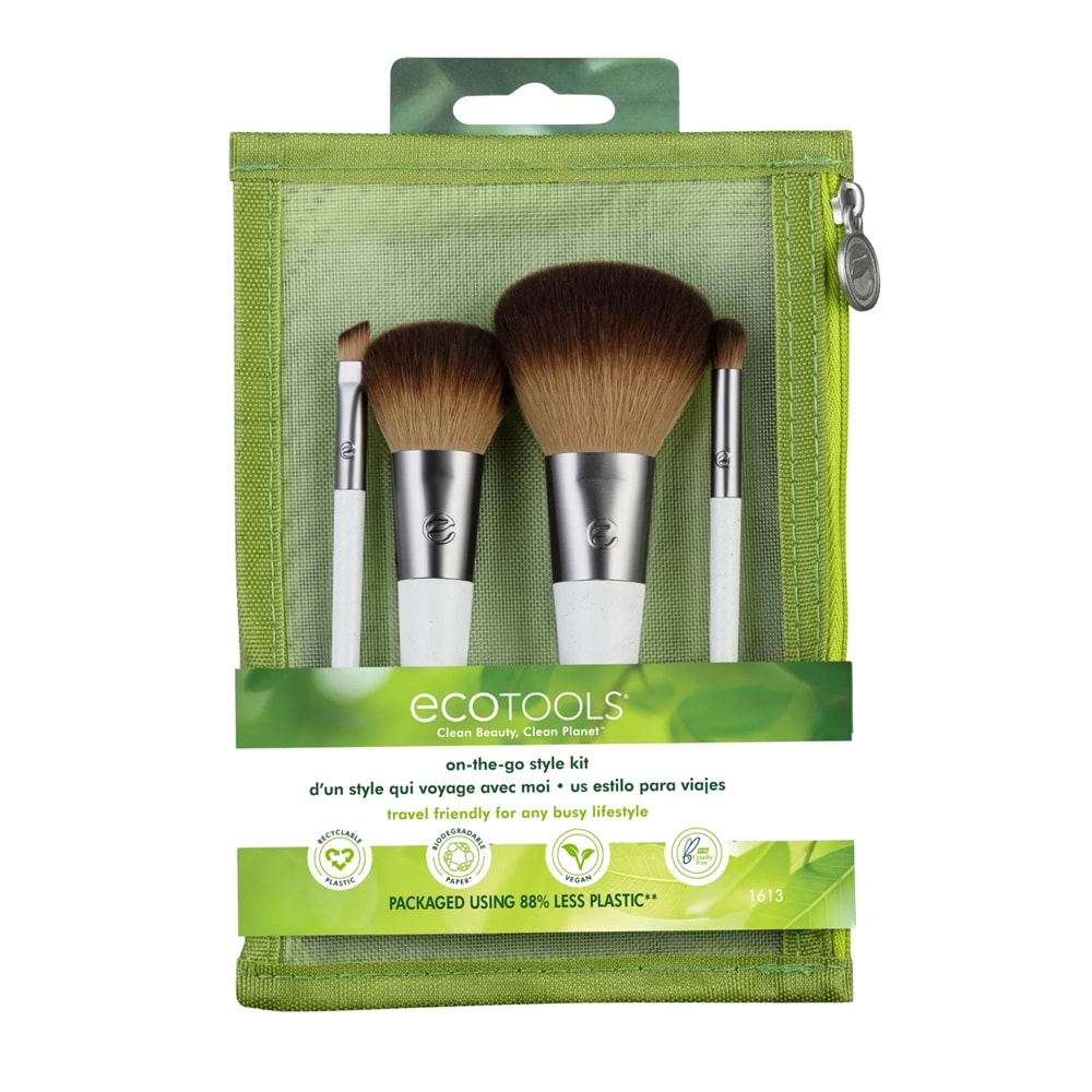 ECOTOOLS ON THE GO MAKYAJ FIRÇASI SETİ 4LÜ