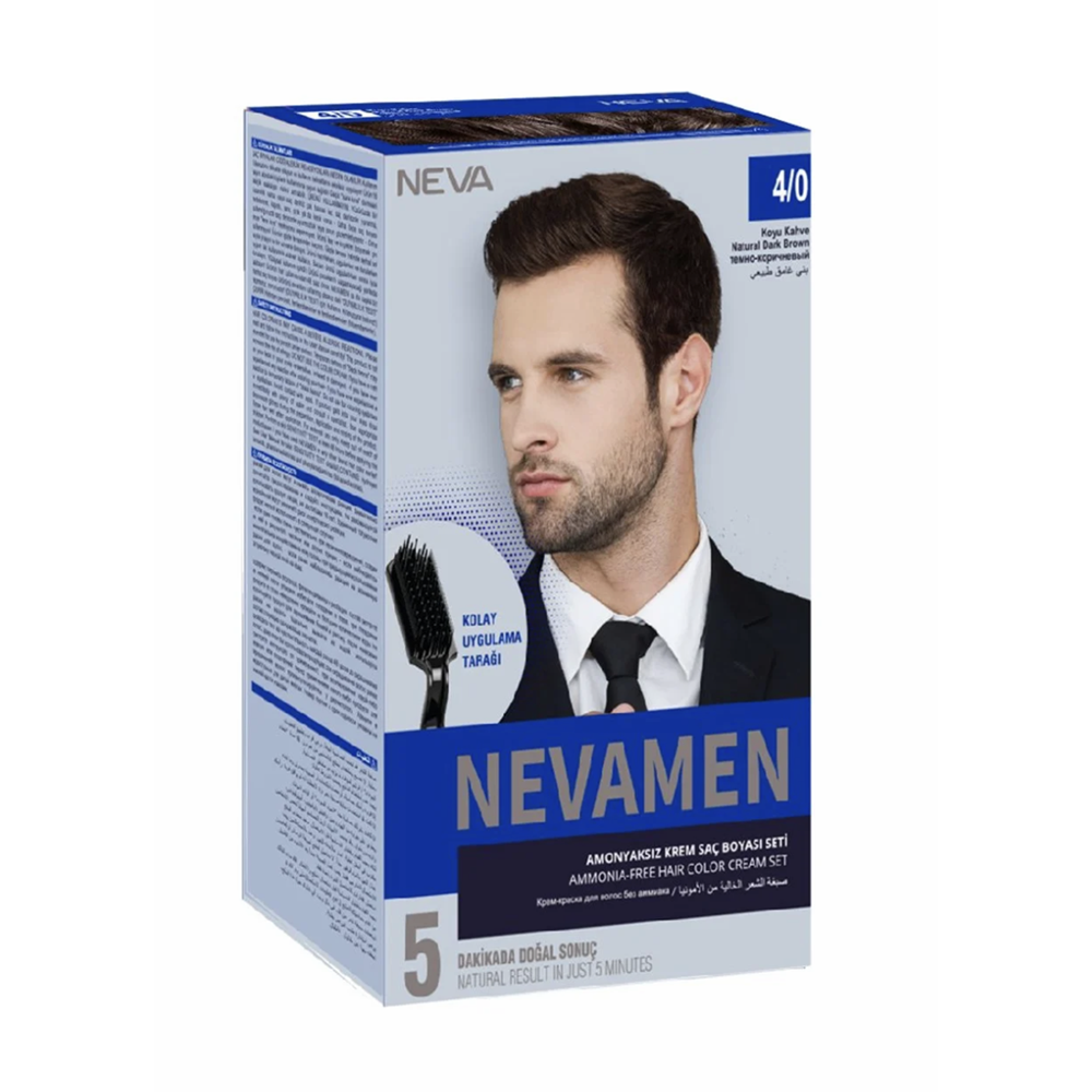 NEVAMEN NATURAL 4.0 KOYU KAHVE SAÇ BOYASI