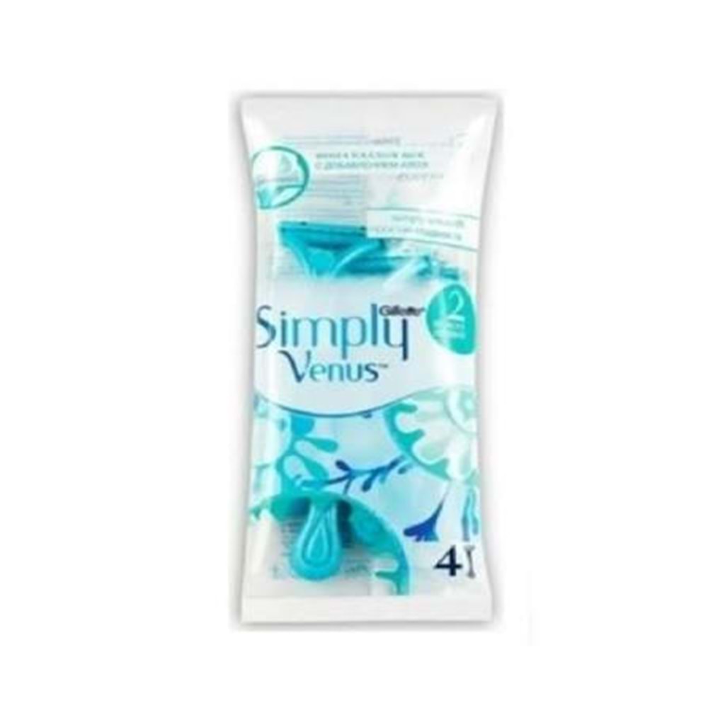GİLLETTE SIMPLY VENUS POŞET 4LÜ