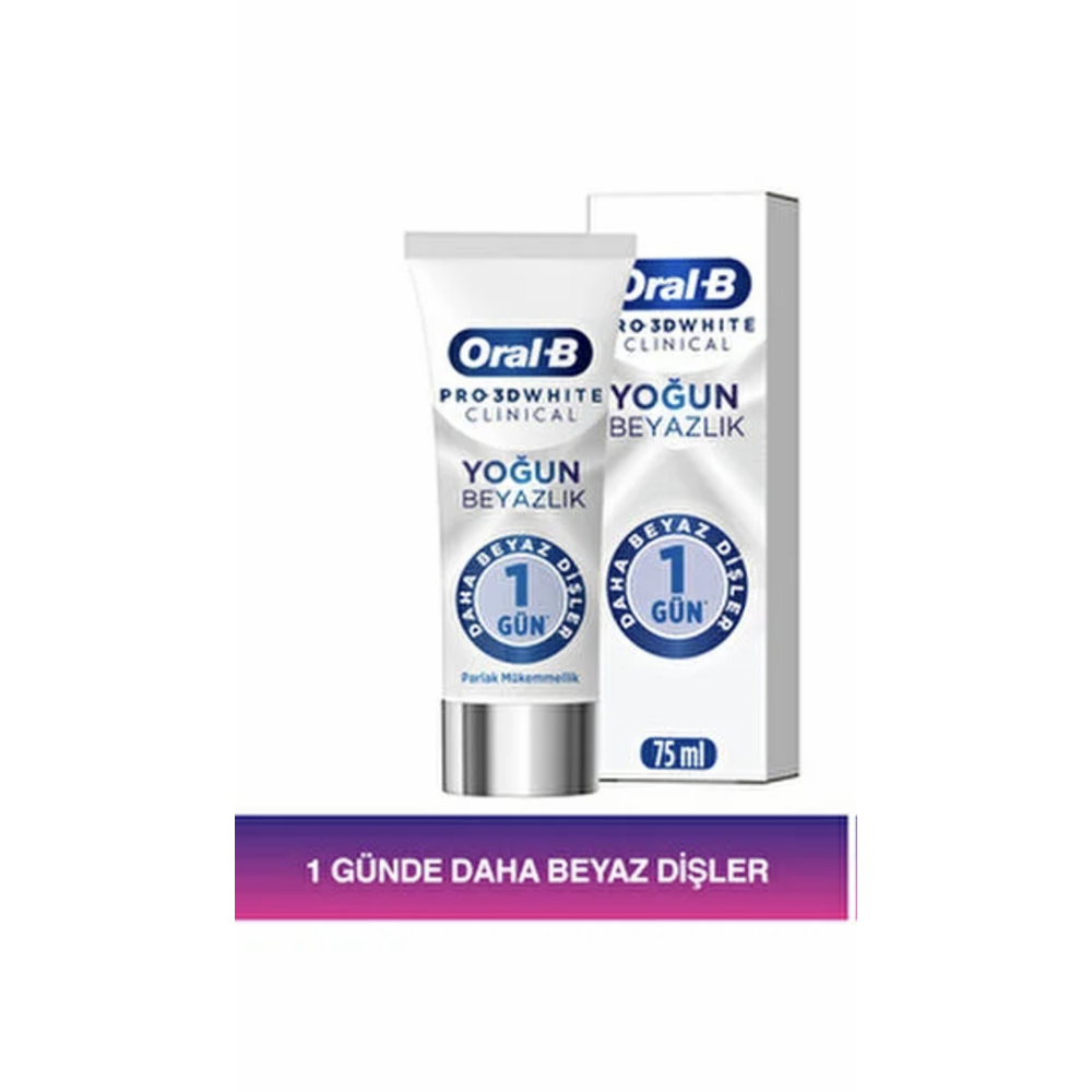 ORAL-B PRO 3D WHITE CLINICAL YOĞUN BEYAZLIK DİŞ MACUNU 75 ML