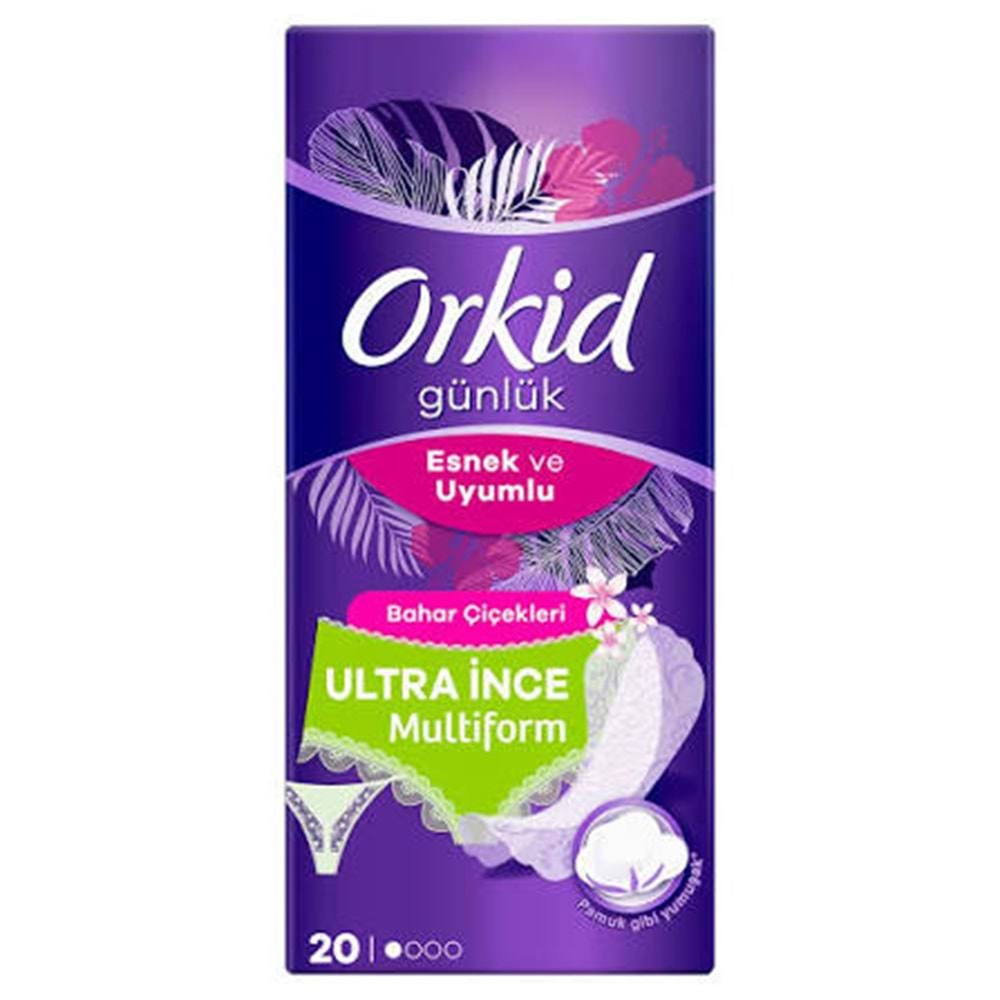 ORKID GÜNLÜK ESNEK VE UYUMLU BAHAR ÇİÇEKLERİ ULTRA İNCE 20Lİ