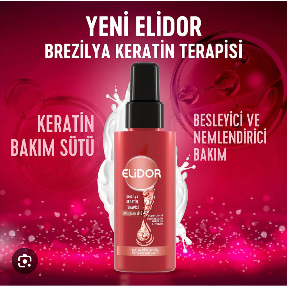 ELİDOR KERATİN TERAPİSİ SAÇ BAKIM KÜRÜ 90 ML