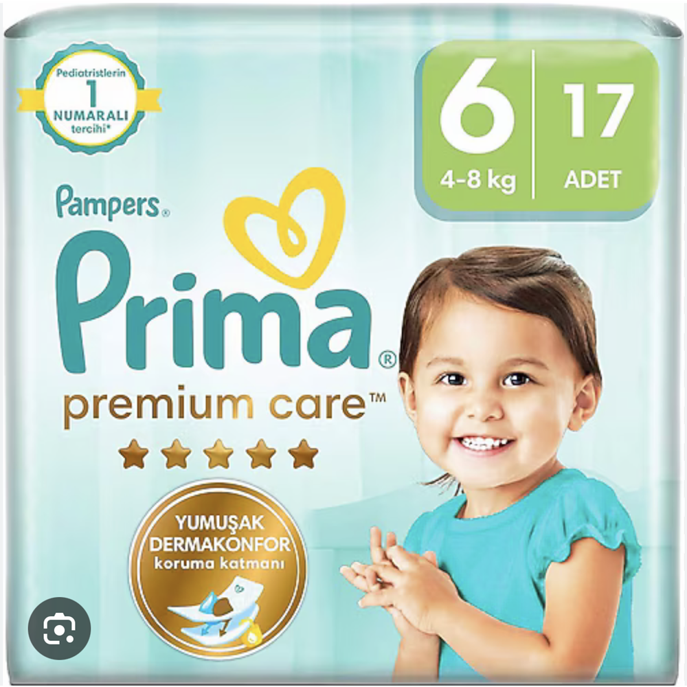 PRIMA PRE. CARE NO 6 - 17 Lİ BEBEK BEZİ