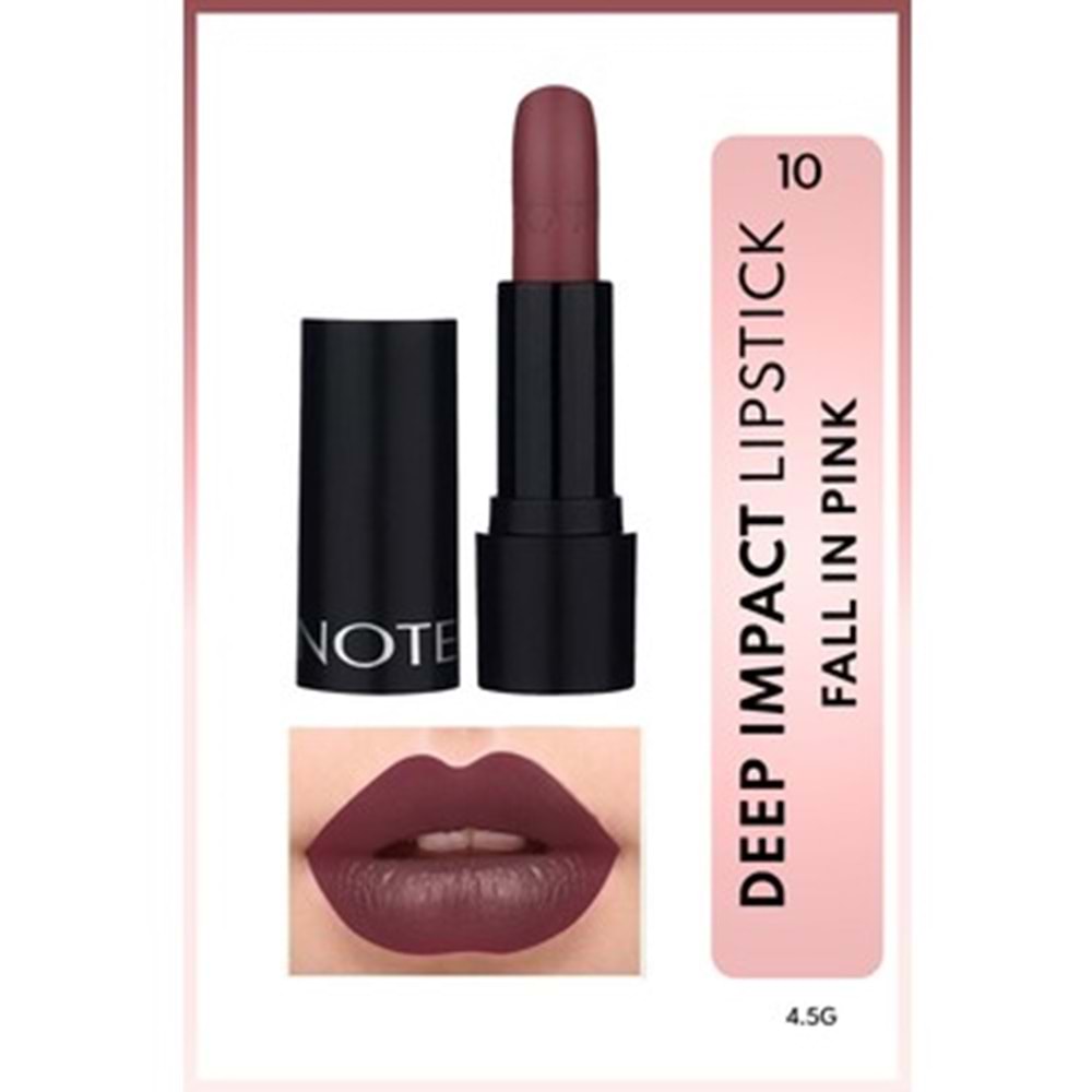NOTE DEEP IMPACT LIPSTICK NO 10