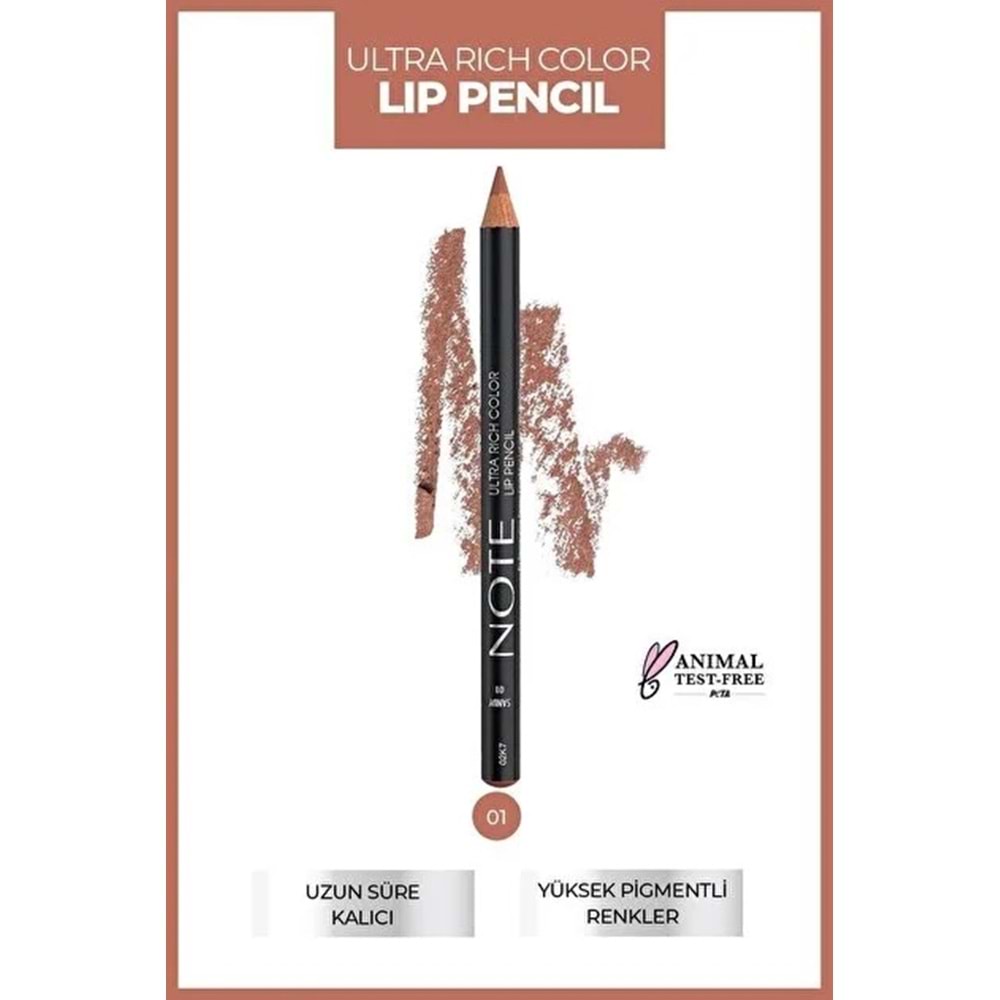 NOTE ULTRA RICH COLOR LIP PENCIL NO 01