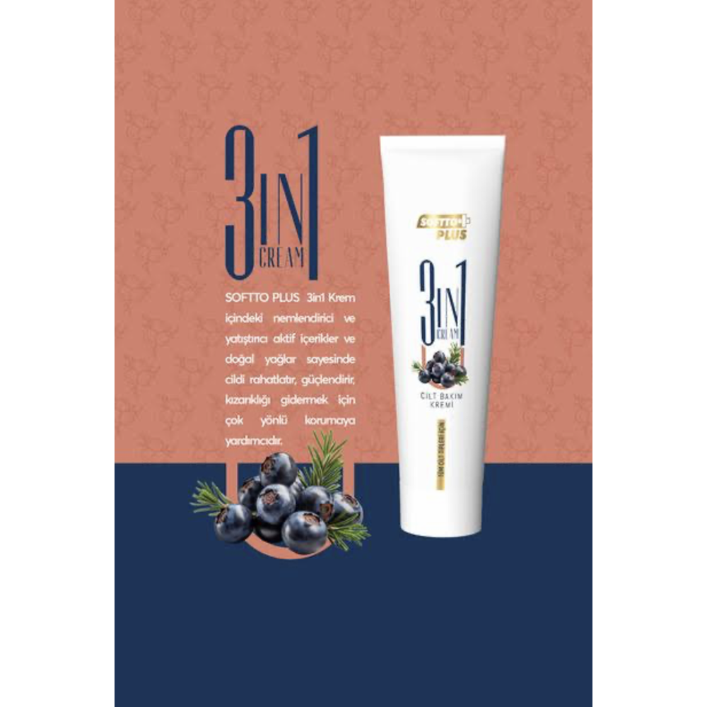 SOFTTO PLUS 3 IN 1 CİLT BAKIM KREMİ