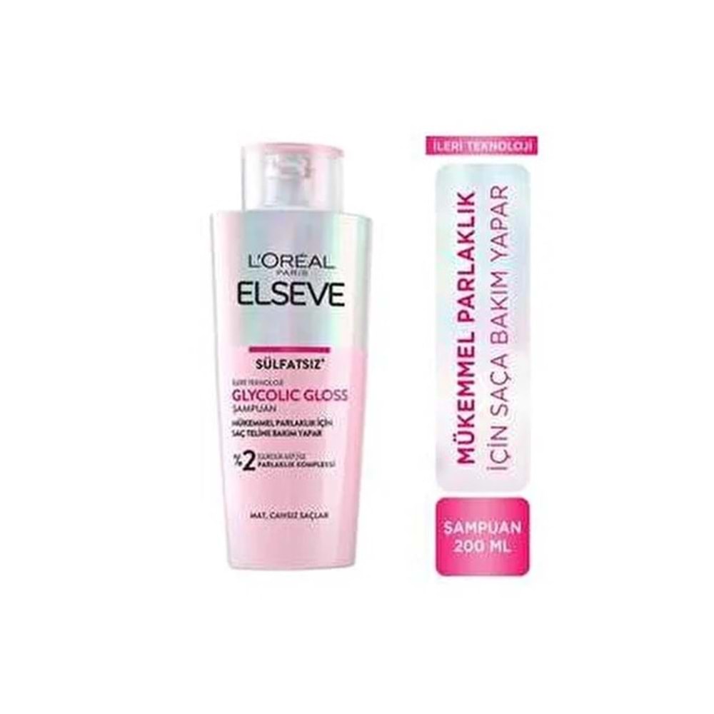 ELSEVE GLYCOLIC GLOSS PARLAKLIK ŞAMPUAN 200 ML