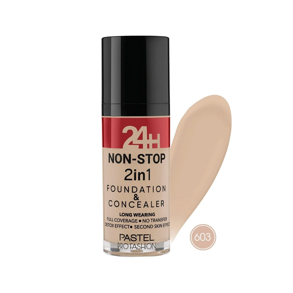 PASTEL 24H NON-STOP 2in1 FOUNDATION&CONCEALER 603