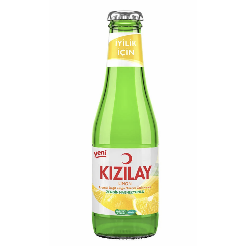 KIZILAY LİMON AROMALI MİNERALLİ İÇECEK 200 ML