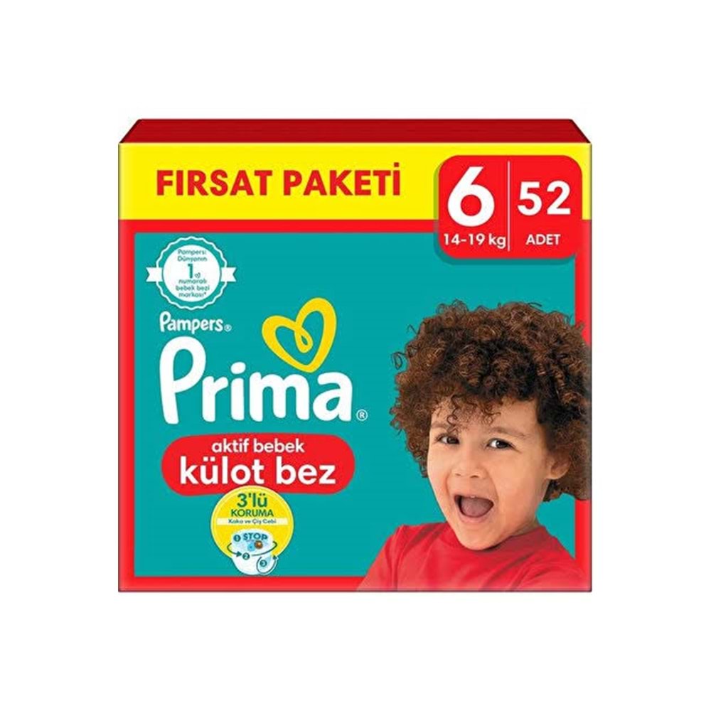 PRİMA AKTİF BEBEK KÜLOT BEZ 6 BEDEN