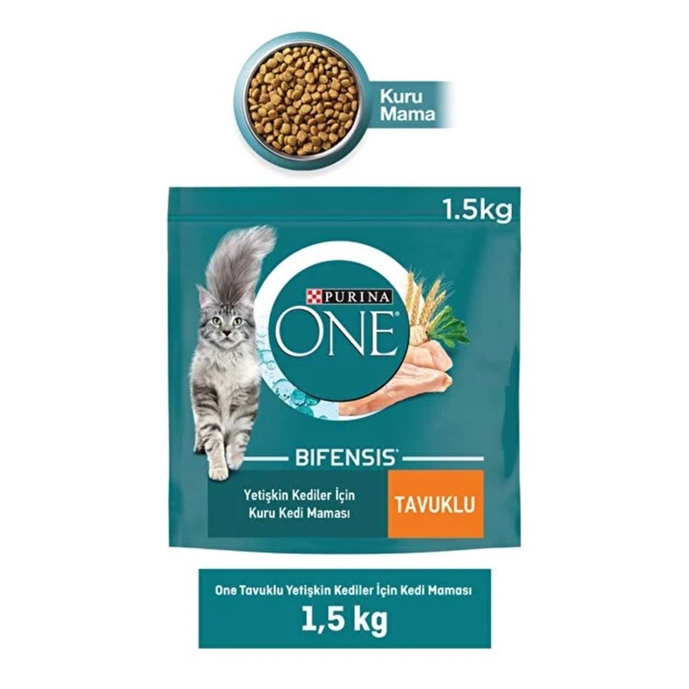 PURINA YETİŞKİN KEDİLER İÇİN TAVUKLU MAMA 1,5 KG