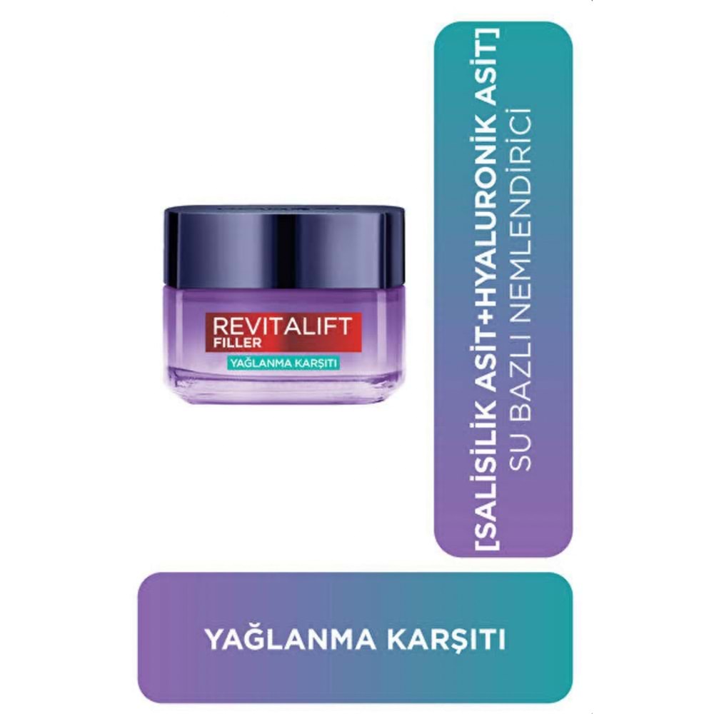 LOREAL PARİS REVITALIFT YAĞLANMA KARŞ. NEML. JEL KREM 50 ML