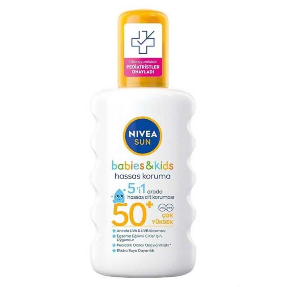 NIVEA SUN BABIES & KIDS GÜN. SPREYİ HASSAS KORUMA 50 GKF 200 ML