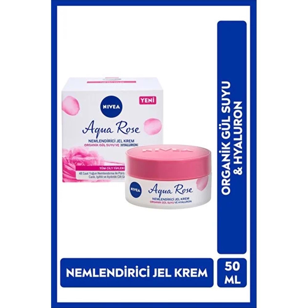 NIVEA AQUA ROSE NEMLENDİRİCİ JEL KREM 50 ML