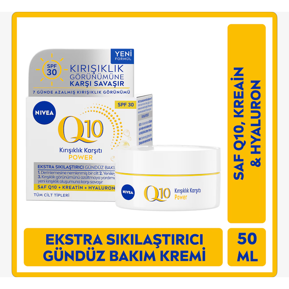 NIVEA KIRIŞIKLIK KARŞITI SIKILAŞTIRICI GÜNDÜZ BAKIM KREMİ 50 ML