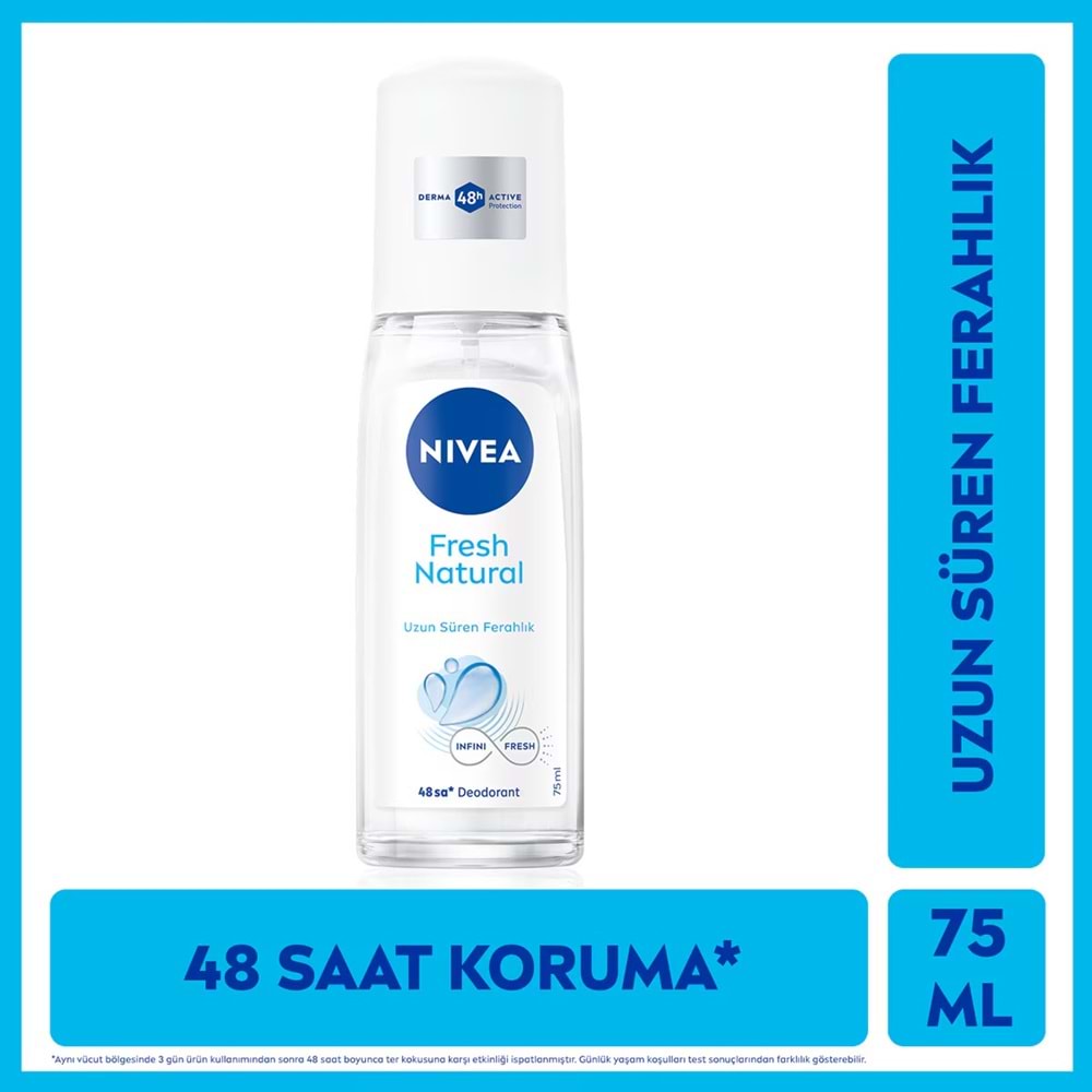 NIVEA DEODORANT FRESH NATURAL KADIN 75 ML