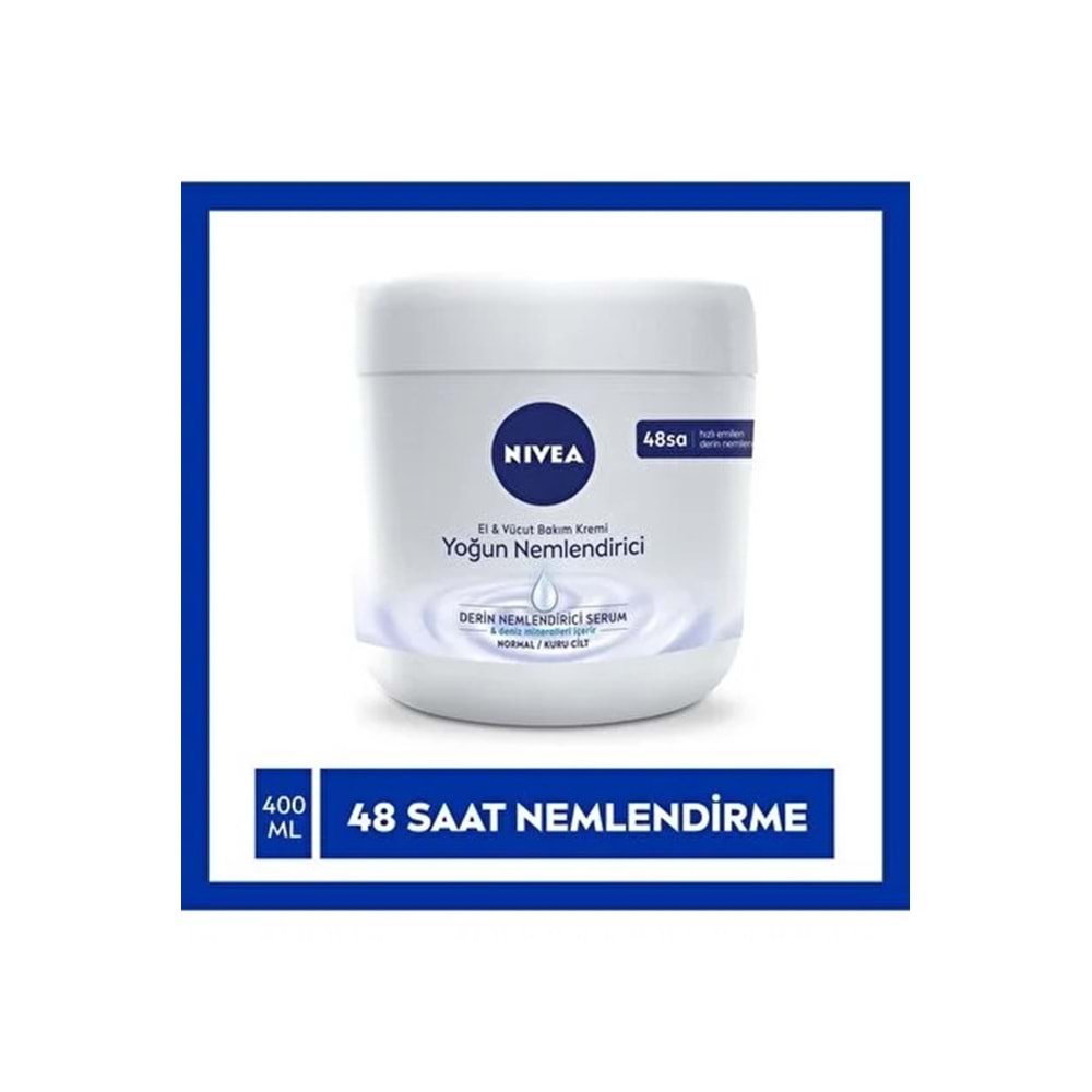 NIVEA YOĞUN NEMLENDİRİCİ EL&VÜCUT KREMİ 400 ML