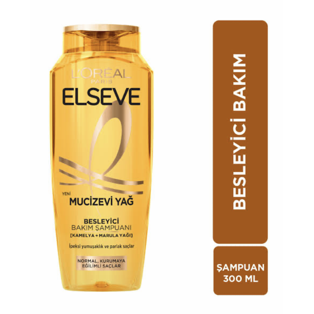 LOREAL PARİS ELSEVE MUCİZEVİ YAĞ BESLEYİCİ BAKIM ŞAMPUANI 300 ML