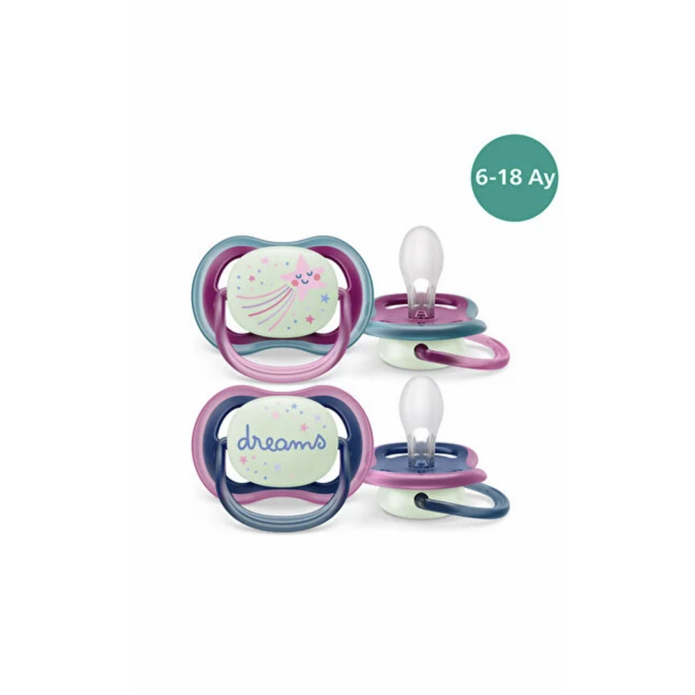 PHILIBS AVENT ULTRA AIR GECE EMZİK 6-18 AY 2Lİ KIZ