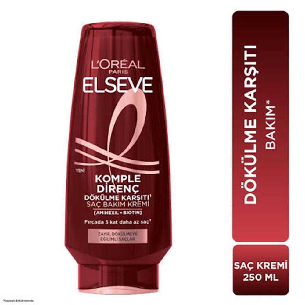 ELSEVE KOMPLE DİRENÇ DÖKÜLME KARŞITI SAÇ BAKIM KREMİ 250 ML