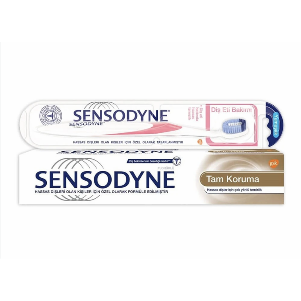 SENSODYNE TAM KORUMA DİŞ MACUNU 75 ML + DİŞ FIRÇASI YUMUŞAK