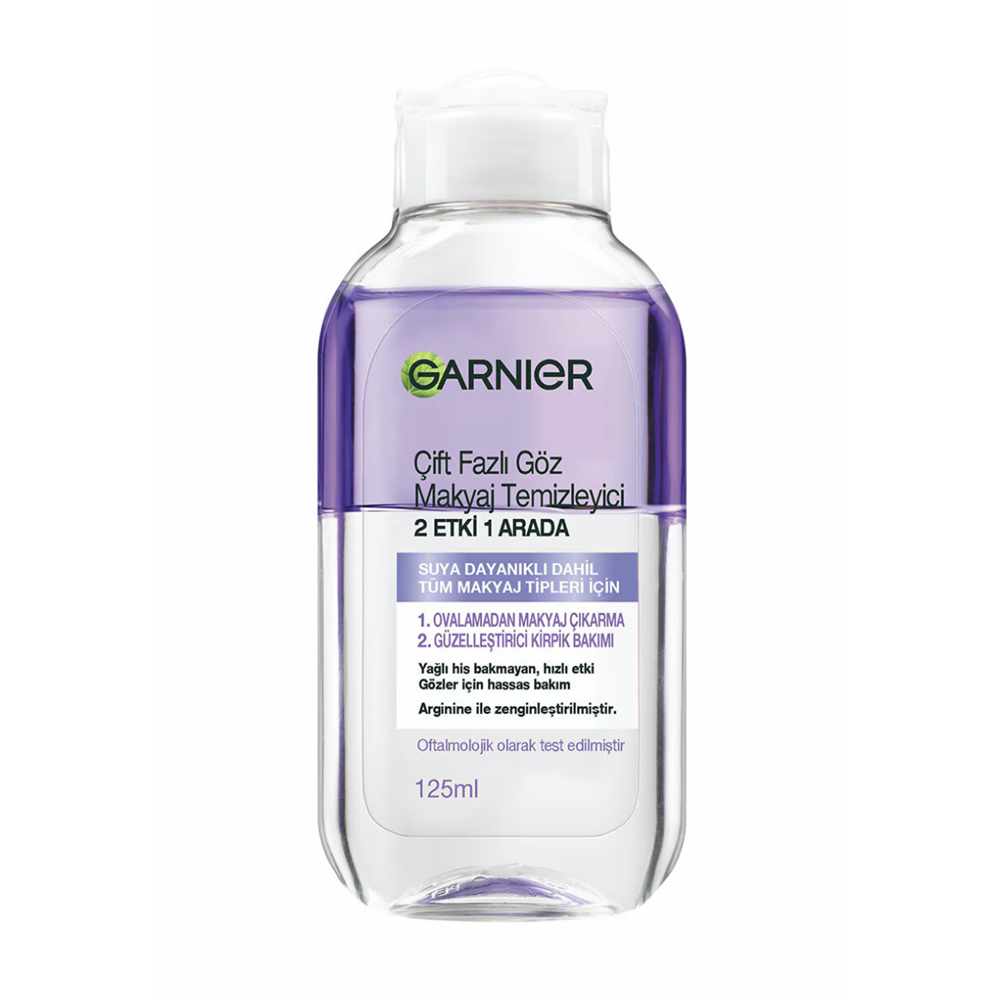 GARNIER ÇİFT FAZLI GÖZ MAKYAJ TEMİZLEYİCİ 125 ML