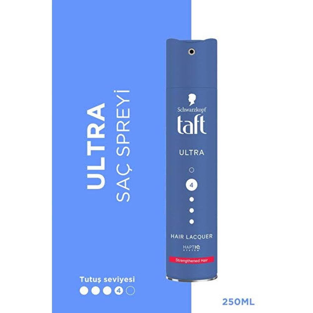 TAFT ULTRA HAIR SPRAY ULTRA STRONG 4 250 ML