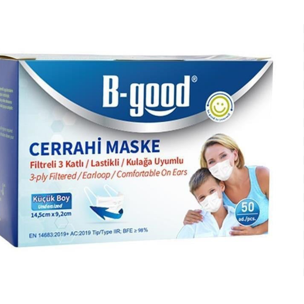 B-GOOD CERRAHİ MASKE 50Lİ