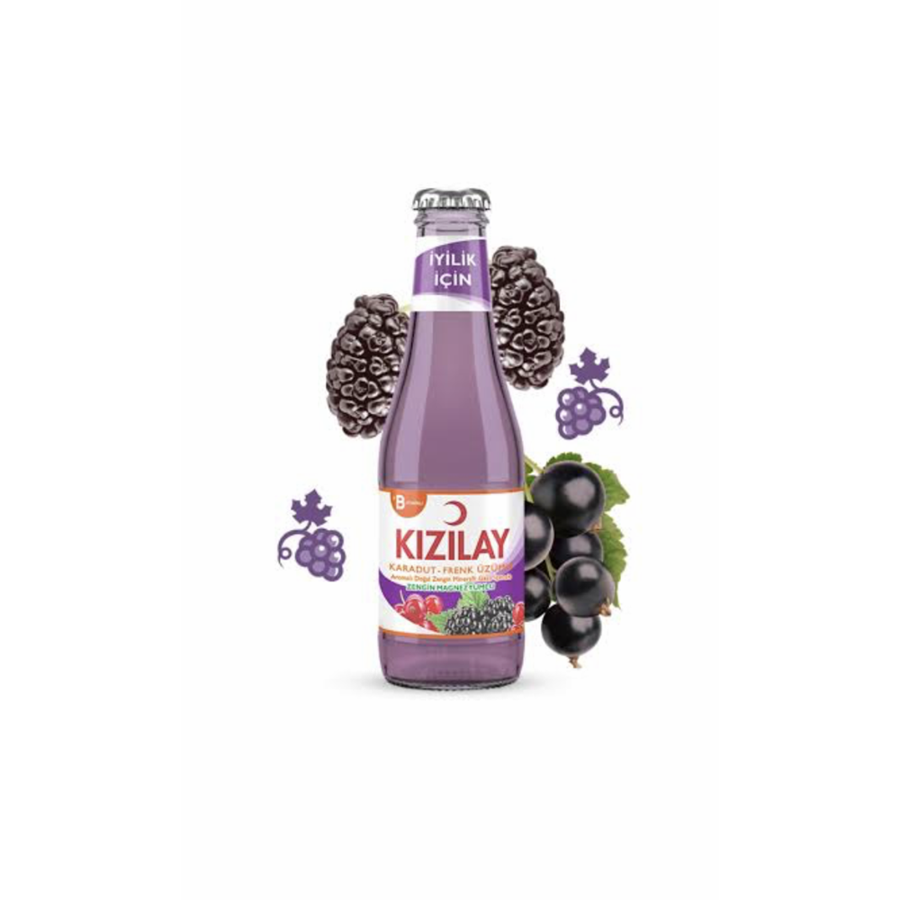 KIZILAY KARADUT & FRENK ÜZÜMÜ AROMALI MİNERALLİ İÇECEK 200 ML