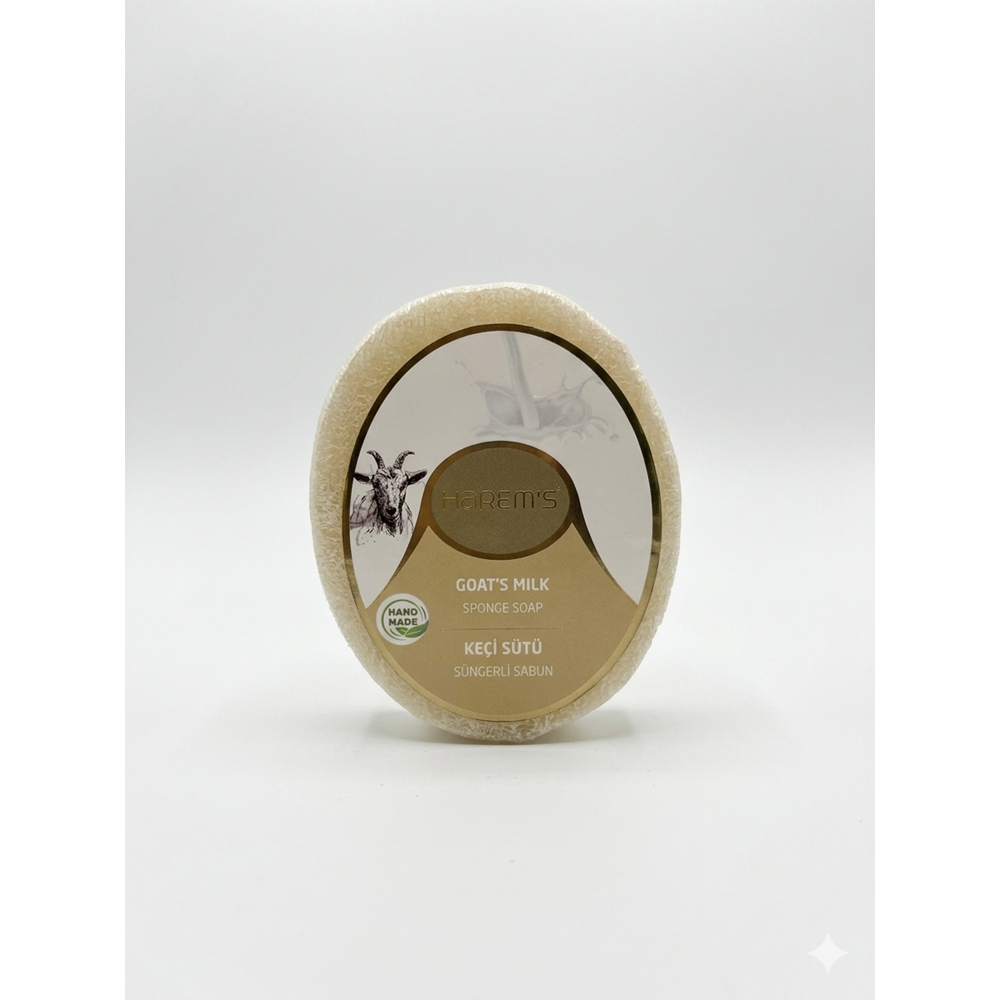 HAREMS KEÇİ SÜTÜ SÜNGERLİ SABUN 120 GR