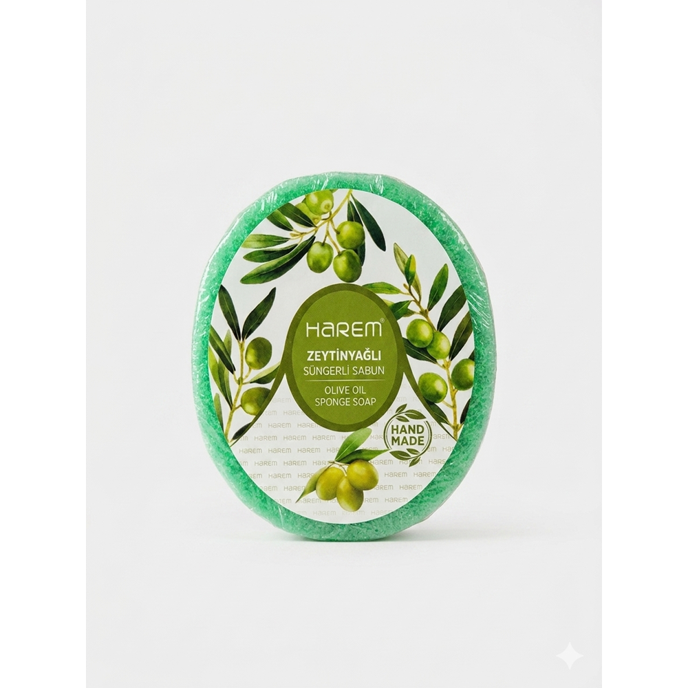 HAREMS ZEYTİN SÜNGERLİ SABUN 120 GR