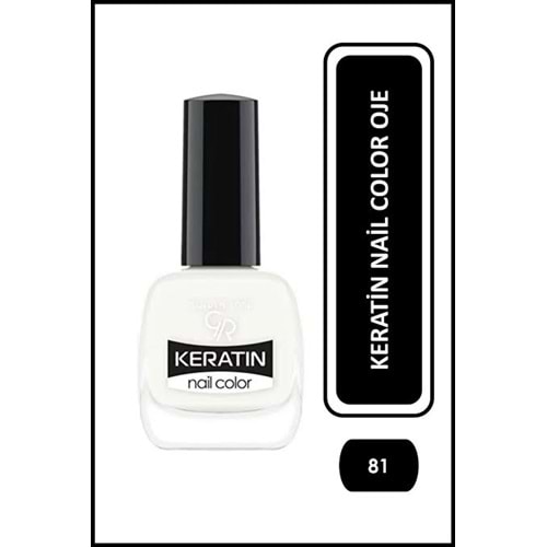 GOLDEN ROSE KERATIN NAIL COLOR 81