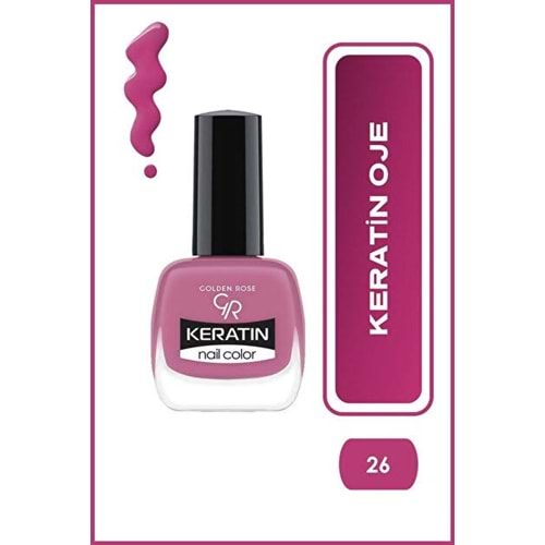 GOLDEN ROSE KERATIN NAIL COLOR 26