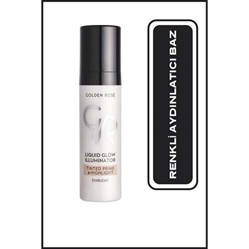 GOLDEN ROSE LIQUID GLOW ILLUMINATOR TINTED PRIME&HIGHLIGHT STARLIGHT